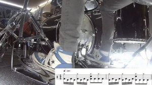 Уроки игры на барабанах | Упражнение для ног: Упражнение для двойной педали . Барабанная школа