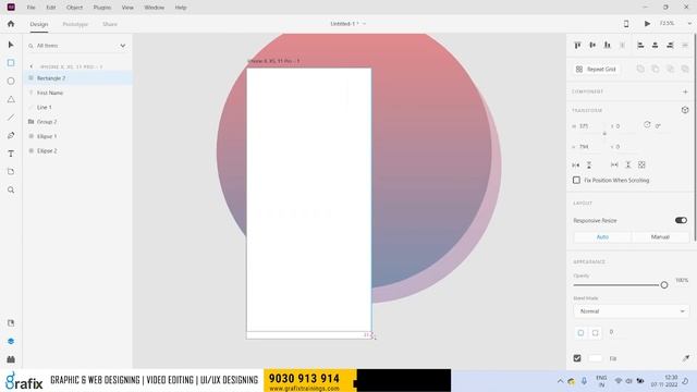 Adobe XD 2022 Class 5 - Signup Mobile App Design in Telugu | ui/uxTutorials for Beginners | Grafix смотреть онлайн
