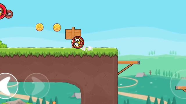 Красный шарик, Прохождение игры Rad Ball 6, 161-170 уровни,игры для детей смотреть онлайн