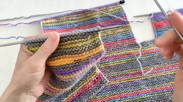 Rengarenk tek parça 1yumakla 1 günde dikişsiz bebek yelek modeli YAPILIŞI baby vest model knitting смотреть онлайн