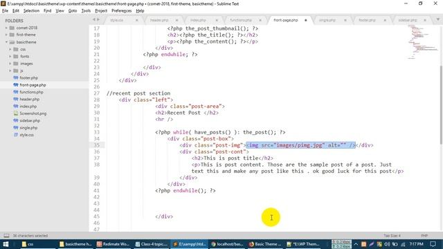 Part-03 Basic WordPress Theme Development Project (Custom Post Type, Sidebar, Page + Slider Dynamic смотреть онлайн