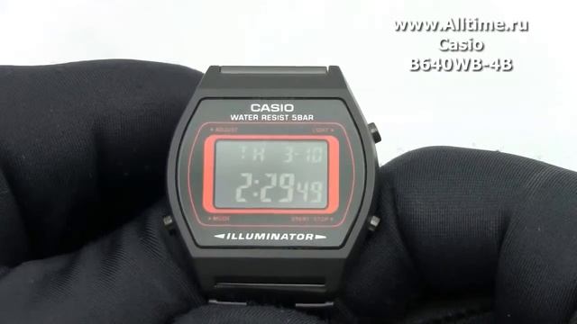 Мужские японские наручные часы Casio B640WB-4B смотреть онлайн