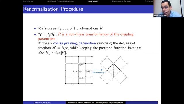 Dimitrios Giataganas -- Restricted Boltzmann Machines and the Renormalization Group смотреть онлайн