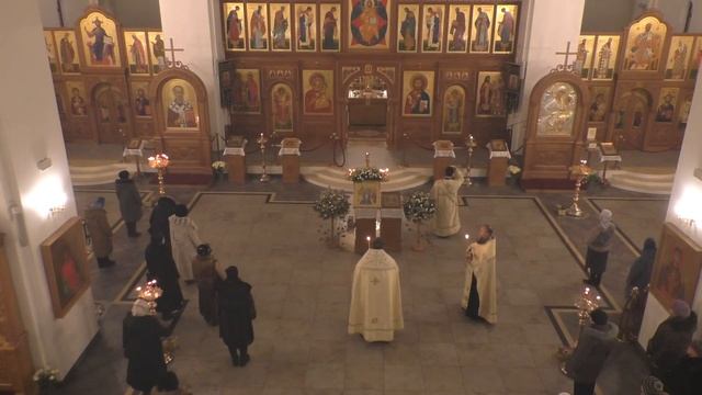Неделя 32-я по Пятидесятнице, по Богоявлении. Прп. Симеона Псково-Печерского. Всенощное бдение. смотреть онлайн