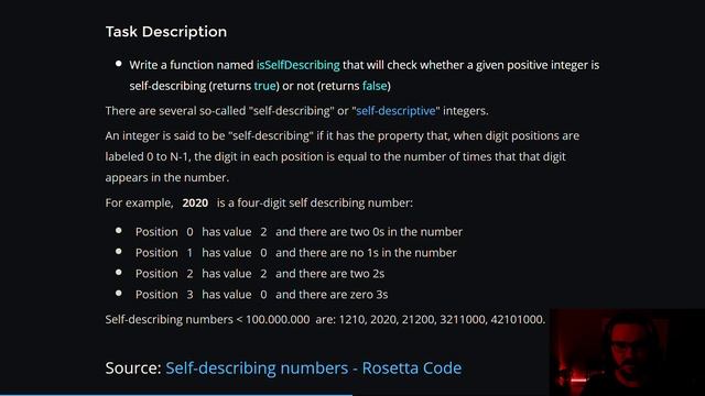 Code Challenge: Self Describing Number смотреть онлайн