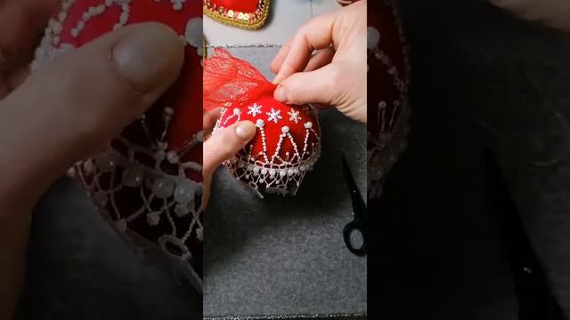 Делаем новогодний шарик ! 2 день. смотреть онлайн