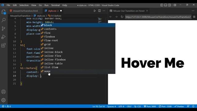 CSS hover animation | Mouse out transition effect on hover | Advance CSS hover effect CSS transitio смотреть онлайн
