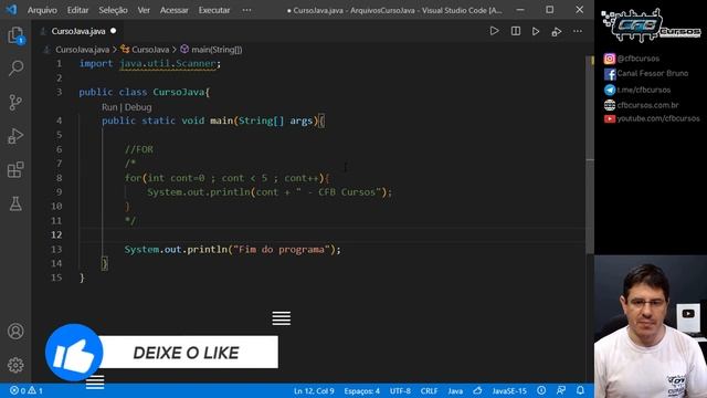 Tipos de Loops em Java, For, While e Do While - Curso de Java - Aula 05 смотреть онлайн