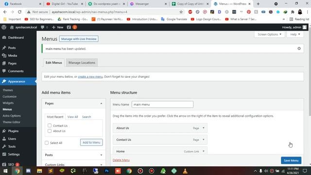 How to add Menu in Wordpress смотреть онлайн