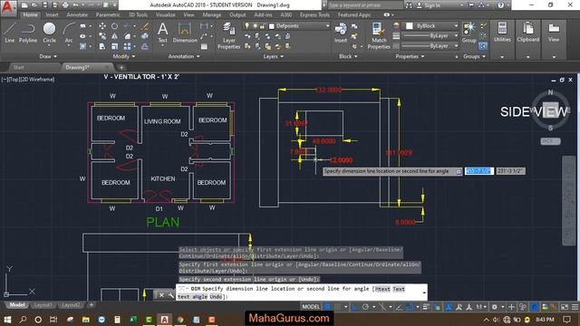 How to House Plan Elevation in AutoCAD- Side Elevation- Elevation in Autocad Tutorial смотреть онлайн