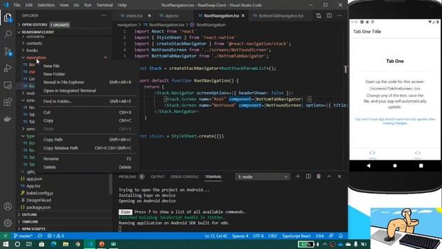 03 - React Native with TypeScript in Arabic: Refactoring & Getting Started смотреть онлайн