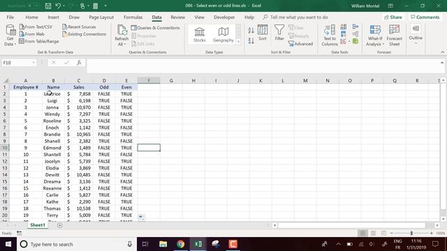 Excel time saver: Select every odd row (or all even rows) - Doctor Excel #086 смотреть онлайн