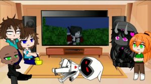 Minecraft reacts to «Nightmares» by @Rainimator /Gacha Club//LazyDemon_79/