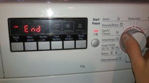 Bosch Clasixx 6 «End» not working. How to fix