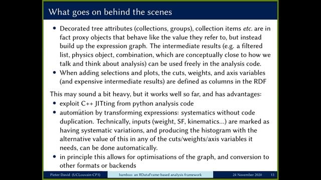 bamboo: easy and efficient analysis with python and RDataFrame смотреть онлайн