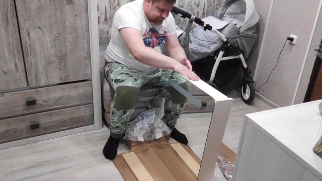 Распаковка — Шкаф с зеркалом для ванной Emmy Донна 60 L смотреть онлайн