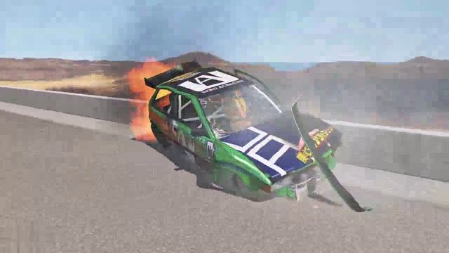 НОВЫЕ МУЛЬТИКИ ПРО МАШИНКИ BeamNG Drive Тачки подряд прыгают через сломанный мост Игра про аварии смотреть онлайн