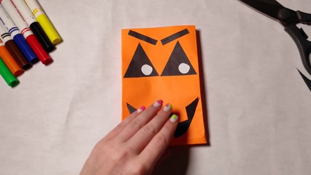 Paper bags for Halloween. Бумажные пакеты на Хеллоуин. #origami смотреть онлайн