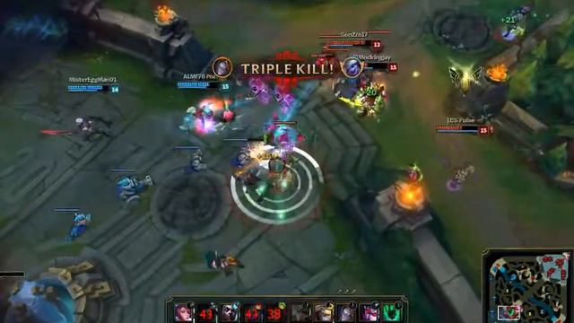 League of Legends - Highlight: Flashy Triple Kill смотреть онлайн