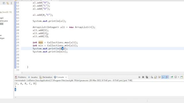 Collections || List Part3 || add(index,element) max() min() replaceAll() fill() || JAVA смотреть онлайн