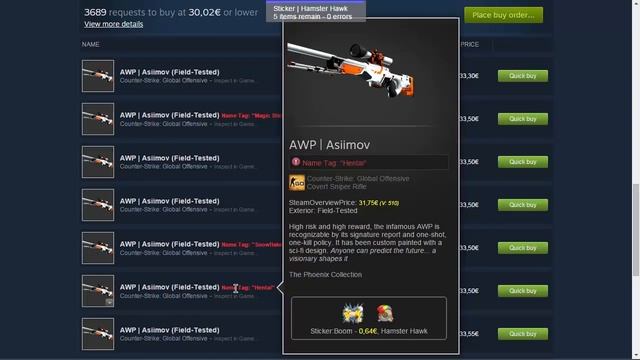 How to find CS:GO skins with a Name Tag on the Steam Market смотреть онлайн