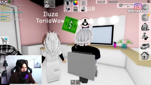 БРАЙС СТАЛ ПАРИКМАХЕРОМ В BROOKHAVEN RP ROBLOX! Смешная история Барбершоп Брукхейвен РП Роблокс! смотреть онлайн