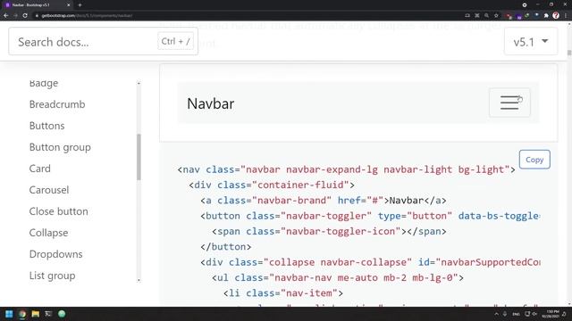Bootstrap - Navbar смотреть онлайн