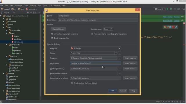 PHPStorm (12/13) : File Watchers смотреть онлайн