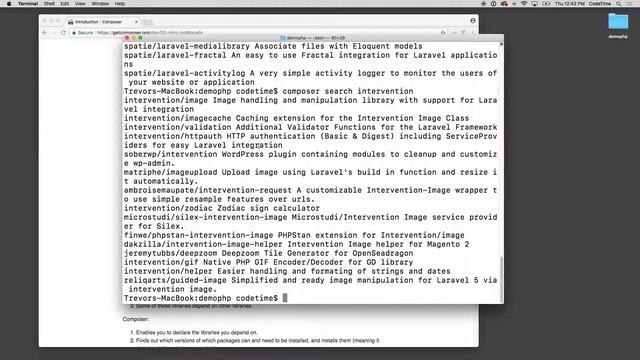 Getting Started with Composer, Part 3: Pulling Our First Package смотреть онлайн