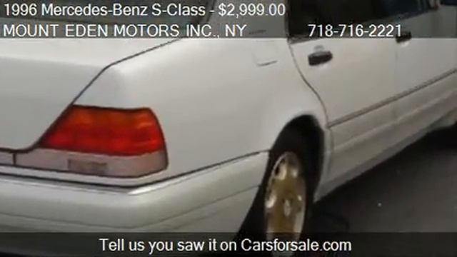 1996 Mercedes-Benz S-Class S320 sedan for sale in BRONX, NY смотреть онлайн