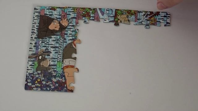 Собираем пазл для детей про героев мультфильма Три богатыря