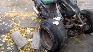 Трехколесный скутер,трицикл  из скутера,самодельные трициклы.