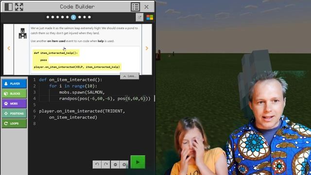 MakeCode Python for Minecraft:Education Edition - Leaping Salmon смотреть онлайн