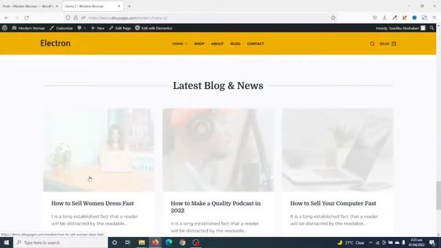 How to Create an eCommerce Website With WordPress and Elementor 2022 | For Beginners смотреть онлайн