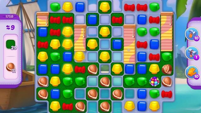 HomeScapes Level 1758 No Boosters (18 Moves)
