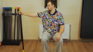 упражнения с палкой после инсульта,  часть 2