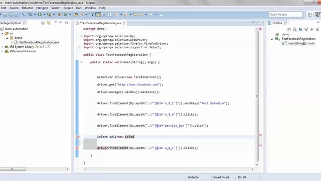 How to write Script in Selenium Webdriver (First Testcase in Selenium) смотреть онлайн