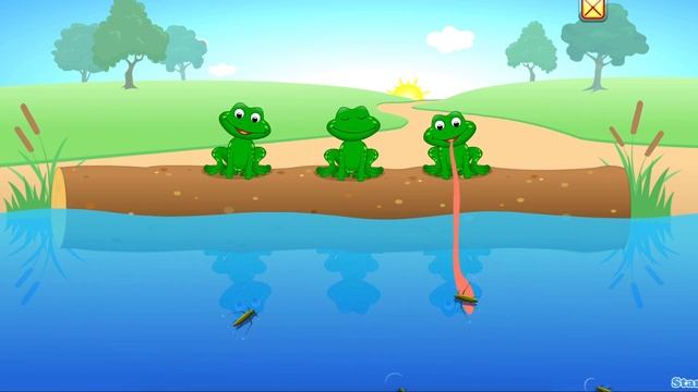 5 little frogs speckled frogs | kids nursery rhymes | Starfall смотреть онлайн