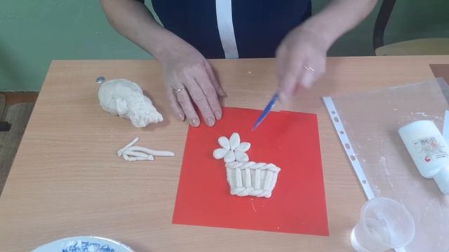 Корзинка с цветами из соленого теста смотреть онлайн