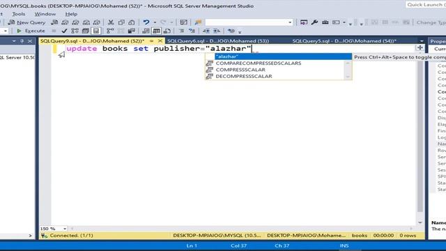 insert& update and delete,DB backup and restore in SQL смотреть онлайн