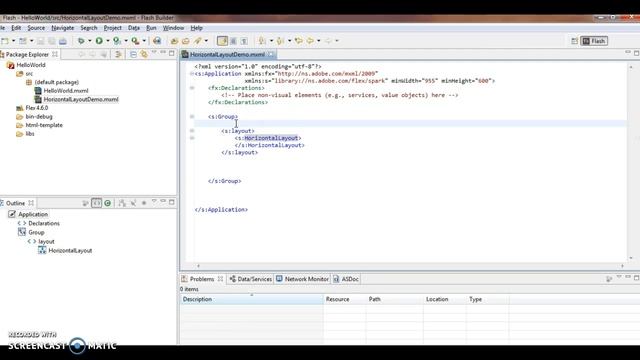 Adobe Flex Tutorial 2 : Horizontal Layout Demo смотреть онлайн
