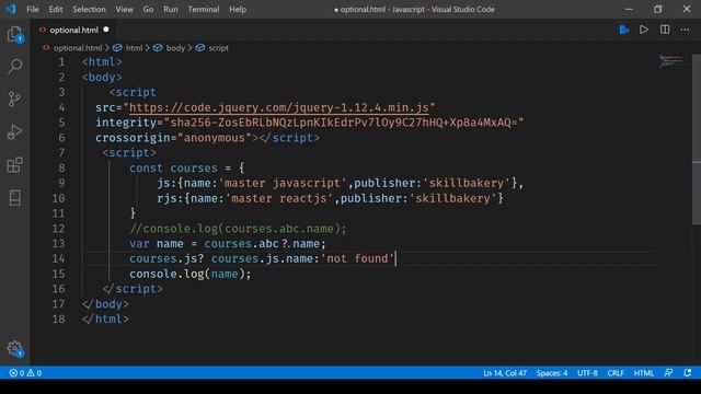 Javascript - Understanding Optional Chaining in JavaScript смотреть онлайн