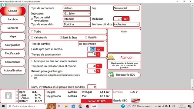 programando sistema de gas GNV y GLP смотреть онлайн