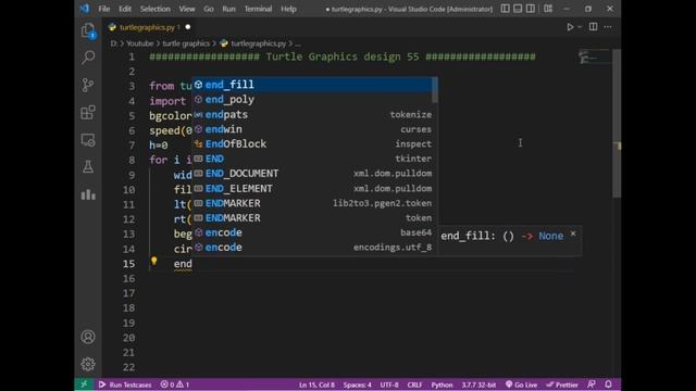 python turtle graphics tutorial || #design55 || Python graphics смотреть онлайн
