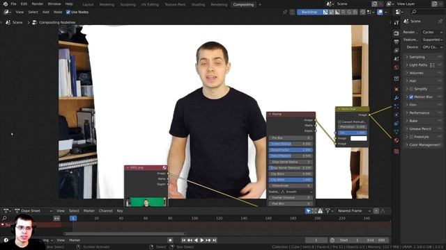 Green Screen with Blender (VFX Tutorial) смотреть онлайн