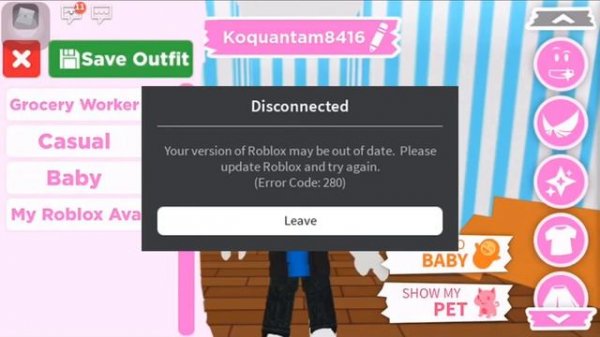 Roblox Error Code 280 - IOS