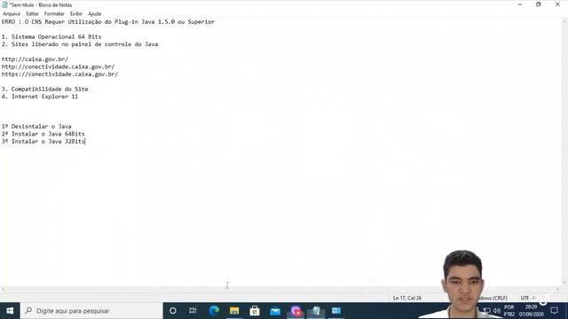 Erro: O CNS requer utilização do Plug-in Java 1.5.0 ou superior | Com enrolação смотреть онлайн