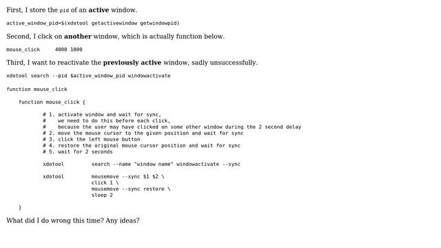 Unix & Linux: Reactivate stored pid of a window with xdotool смотреть онлайн