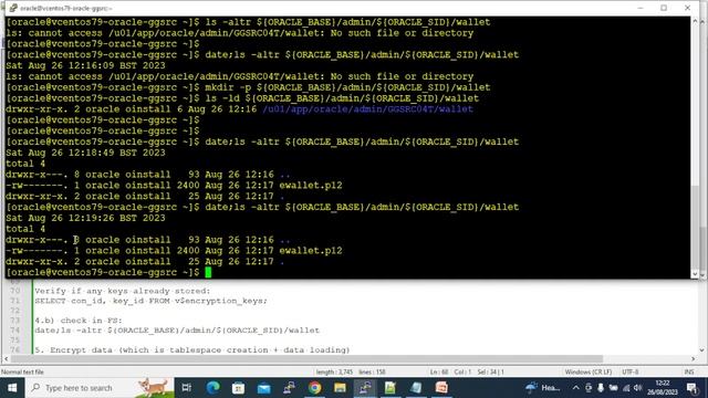 Steps to setup oracle TDE - Transparent Data Encryption смотреть онлайн