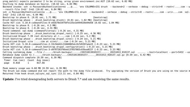 Drupal: Drush 8.0-dev sql-sync does not report the path to the dump file produced смотреть онлайн